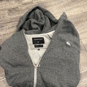 Grey QuikSilver Zipup Hoodie